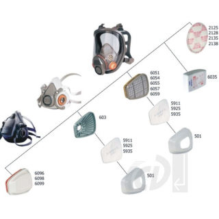 3M POCHŁANIACZ 6059 ABEK1 (2 Sztuki)