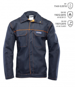 BLUZA OCHRONNA POLSTAR PROFFLAM ANTISTATIC GRANATOWA