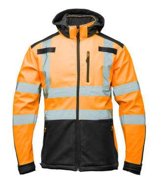 BRIXTON FLASH SOFTSHELL WSTAWKA GRANAT BF005 Z PASAMI ODBLASK. POMARAŃCZ KAT 2 klasa2