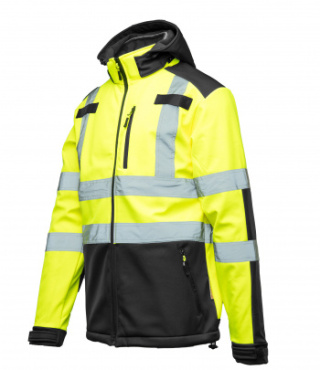 BRIXTON FLASH SOFTSHELL WSTAWKA GRANAT BF005 Z PASAMI ODBLASK. KAT 2 klasa2