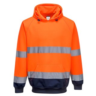 Dwukolorowa bluza z kapturem B316