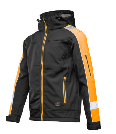 SEVEN KINGS RIVAL SOFTSHELL CZARNY/POMARAŃCZ SEVEN KINGS RIVAL SOFTSHELL CZARNY/POMARAŃCZ