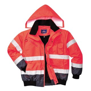 Kontrastowa kurtka ostrzegawcza Bomber 3 w 1 C465