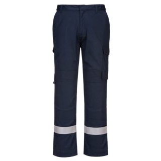 Lekkie spodnie trudnopalne z panelami Stretch