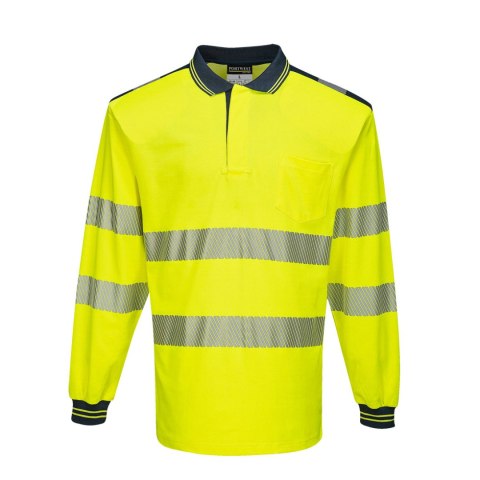 Koszulka ostrzegawcza polo PW3 z długim rękawem T184 Koszulka ostrzegawcza polo PW3 z długim rękawem T184