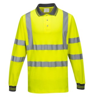 Koszulka polo ostrzegawcza Cotton Comfort z długimi rękawami S271