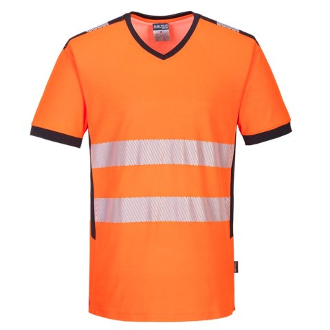 T-shirt ostrzegawczy PW3 z dekoltem w szpic T-shirt ostrzegawczy PW3 z dekoltem w szpic
