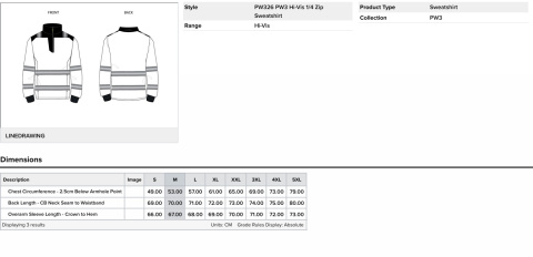 Bluza ostrzegawcza PW3 z zamkiem 1/4 Bluza ostrzegawcza PW3 z zamkiem 1/4