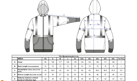 Bluza ostrzegawcza dwukolorowa z kapturem B315 Bluza ostrzegawcza dwukolorowa z kapturem B315