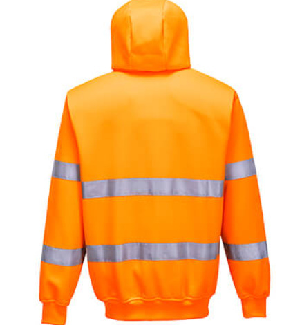 Bluza ostrzegawcza z kapturem zapinana na zamek błyskawiczny B305 Bluza ostrzegawcza z kapturem zapinana na zamek błyskawiczny B305