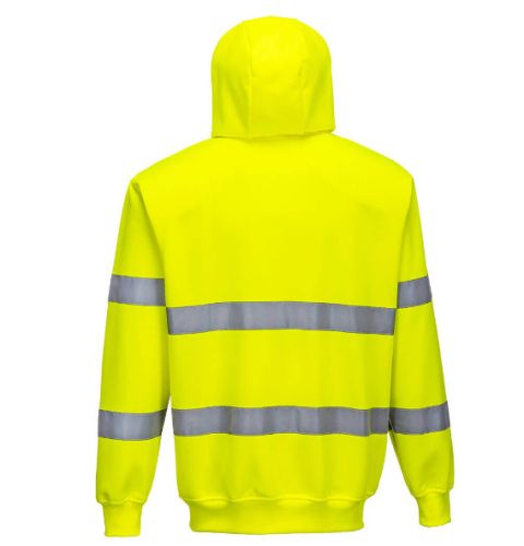 Bluza ostrzegawcza z kapturem zapinana na zamek błyskawiczny B305 Bluza ostrzegawcza z kapturem zapinana na zamek błyskawiczny B305