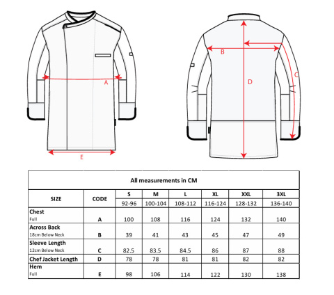 Bluza szefa kuchni Surrey z długim rękawem C833 Bluza szefa kuchni Surrey z długim rękawem C833