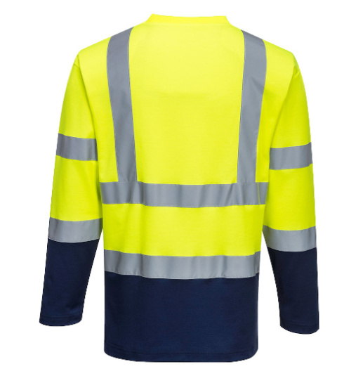 Dwukolorowa koszulka t-shirt Cotton Comfort z długimi rękawami Dwukolorowa koszulka t-shirt Cotton Comfort z długimi rękawami