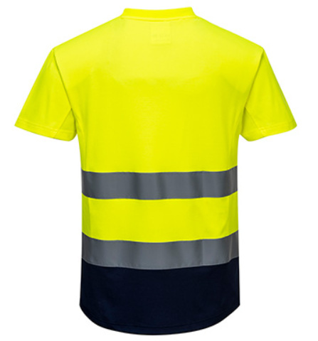 Dwukolorowy t-shirt siatkowy Dwukolorowy t-shirt siatkowy