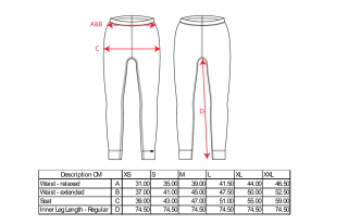 Damskie legginsy termiczne B125
