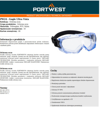 Gogle Ultra Vista PW24CLR