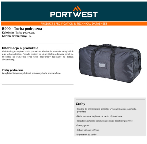 Torba podręczna B900 Torba podręczna B900