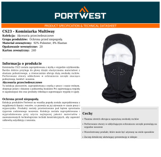 Kominiarka Multiway CS23BKR