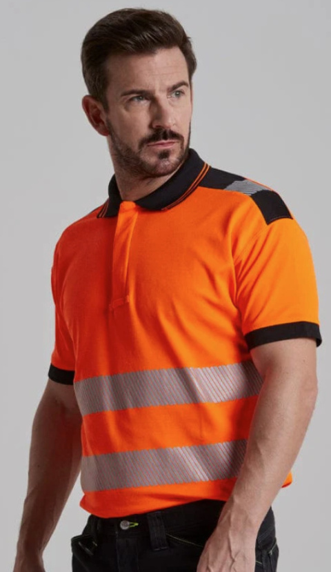 Koszulka Polo ostrzegawcza PW3 T180 Koszulka Polo ostrzegawcza PW3 T180