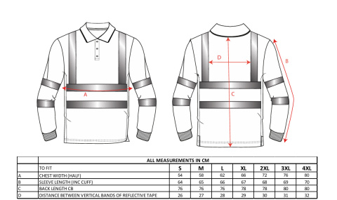 Koszulka ostrzegawcza polo Eco (6 szt.) EC11 Koszulka ostrzegawcza polo Eco (6 szt.) EC11