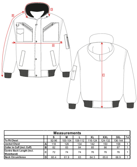 Kurtka Bomber 4 w 1 F465 Kurtka Bomber 4 w 1 F465
