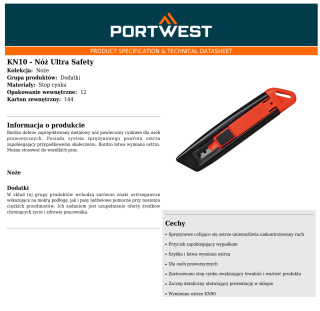 Nóż Ultra Safety KN10BKR