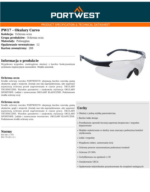 Okulary Curvo PW17CLR Okulary Curvo PW17CLR