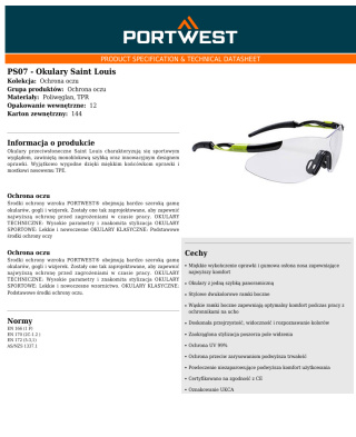 Okulary Saint Louis PS07CLR