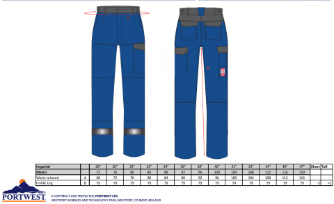 Spodnie dwukolorowe Bizflame Industry FR06 Spodnie dwukolorowe Bizflame Industry FR06