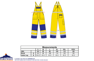 Ogrodniczki ostrzegawcze trudnopalne Multi-Norm FR63